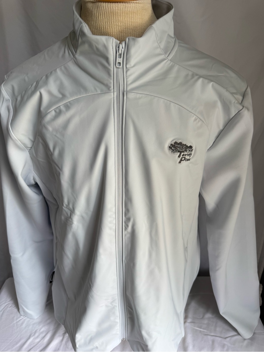 Under Armour Torrey Pines Golf Jacket Mens XL HALO Hybrid Storm Gray Full Zip